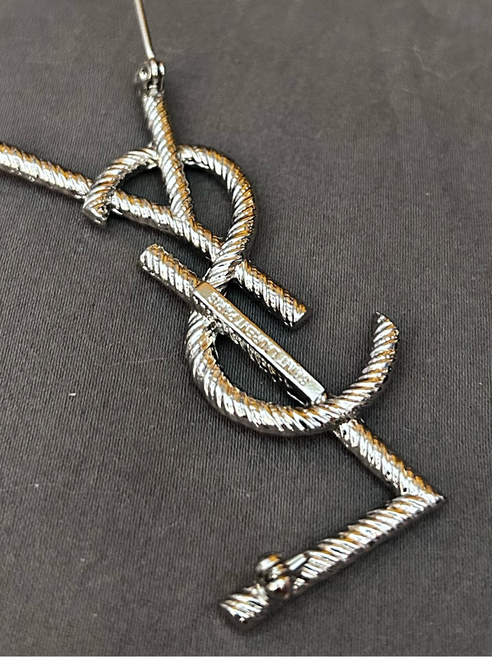Authentic YSL Silver Brooch - Picture 6 of 14